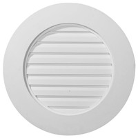 23"W x 23"H x 1 5/8"P, Round Gable Vent, Functional