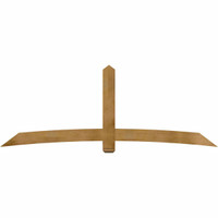 108"W x 40"H x 04"D x 6"F, 09/12 Pitch, Bellingham Rough Sawn Timber Gable Bracket, Western Red Cedar