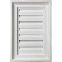 18"W x 36"H x 2 1/4"P, Vertical Gable Vent Louver, Functional