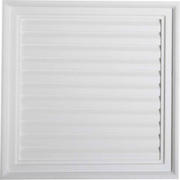24"W x 24"H x 2 1/4"P, Vertical Gable Vent Louver, Decorative