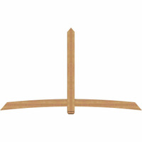 108"W x 63"H x 3 1/2"D x 5 1/2"F, 14/12 Pitch, Bellingham Smooth Timber Gable Bracket, Western Red Cedar