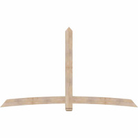 108"W x 63"H x 3 1/2"D x 5 1/2"F, 14/12 Pitch, Bellingham Smooth Timber Gable Bracket, Douglas Fir