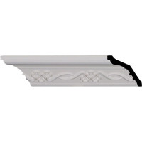 2 1/2"H x 2 7/8"P x 3 3/4"F x 96 1/8"L, (8 1/8" Repeat), Miller Crown Moulding