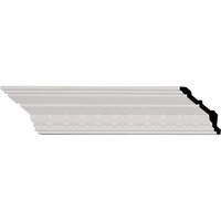 3 1/2"H x 3 1/4"P x 4 3/4"F x 95 3/4"L, (1 1/2" Repeat), Egg and Dart Crown Moulding