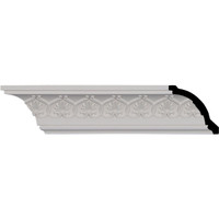 3"H x 3"P x 4 1/4"F x 95 7/8"L, (1 3/4" Repeat), Rachelle Crown Moulding