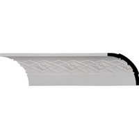 3 1/2"H x 3 1/2"P x 5"F x 96 1/8"L, (3 3/4" Repeat), Brightton Crown Moulding