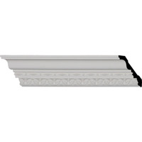 4"H x 3 1/4"P x 5 1/8"F x 96 1/8"L, (1 7/8" Repeat), Leslie Crown Moulding