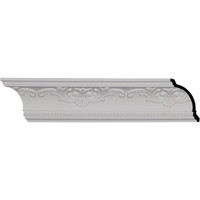4 3/8"H x 4"P x 5 7/8"F x 96 1/8"L, (9 5/8" Repeat), Versailles Crown Moulding