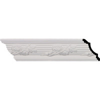 4 1/4"H x 4 1/4"P x 6"F x 95 5/8"L, (7 7/8" Repeat), Winston Crown Moulding