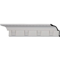 6 1/8"H x 5 3/8"P x 8 1/8"F x 95 7/8"L, (6 1/4" Repeat), Crendon Crown Moulding