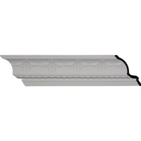 6 1/4"H x 7"P x 9 3/8"F x 96 1/8"L, (6 1/2" Repeat), Egg and Dart Crown Moulding