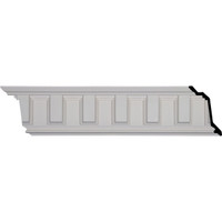 8 1/2"H x 5"P x 9 7/8"F x 95 7/8"L, (5 7/8" Repeat), Nouveau Crown Moulding