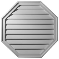 30"W x 30"H x 2 1/2"P,  Octagon Gable Vent Louver, Functional