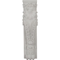 7 7/8"W x 7 7/8"D x 34"H Scroll Leaf Surround