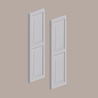 Fypon shutter___SH12X35DP___SHUTTER RAISED PANEL DOUBLE 12X35X1-1/4 SMOOTH