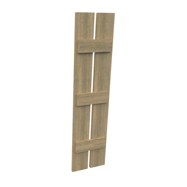 Fypon shutter___SH2P3B12X117RS___SHUTTER 2 PLANK 3 BATTEN12X117X1-1/2 ROUGH SAWN WOOD GRAIN