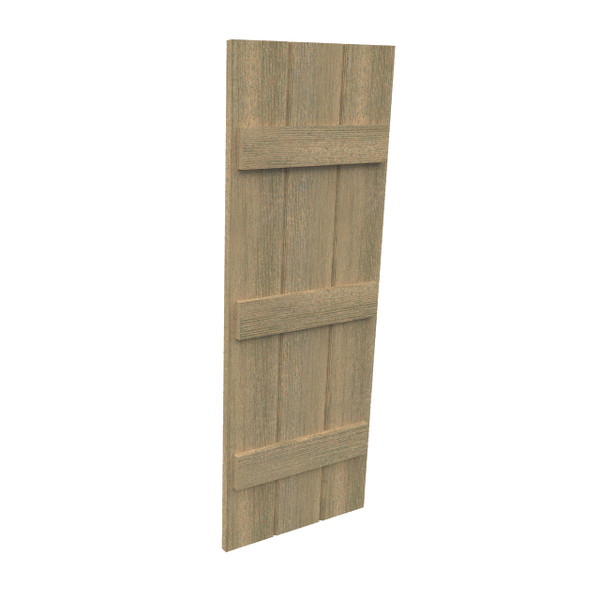 Fypon shutter___SH3P3B18X75RS___SHUTTER 3 PLANK 3 BATTEN18X75X1-1/2 ROUGH SAWN WOOD GRAIN