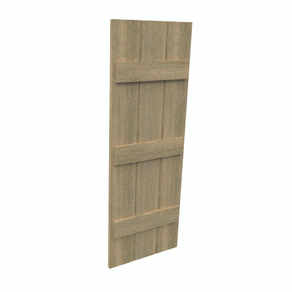 Fypon shutter___SH3P3B18X84RS___SHUTTER 3 PLANK 3 BATTEN18X84X1-1/2 ROUGH SAWN WOOD GRAIN