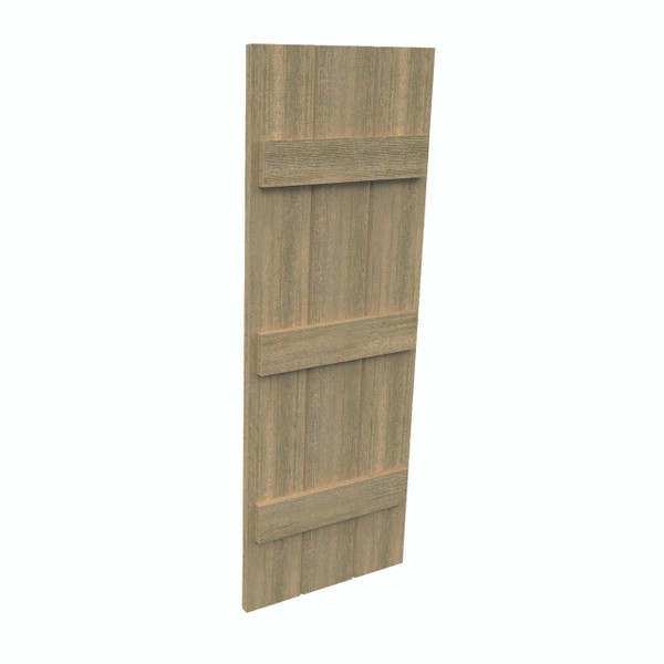 Fypon shutter___SH3P3BC18X64RS___SHUTTER 3 BOARD AND 3 BATTEN18X64X1-1/2 ROUGH SAWN WOOD GRAI
