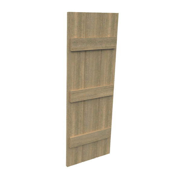 Fypon shutter___SH3P3BC18X94RS___SHUTTER 3 BOARD AND 3 BATTEN18X94X1-1/2 ROUGH SAWN WOOD GRAI