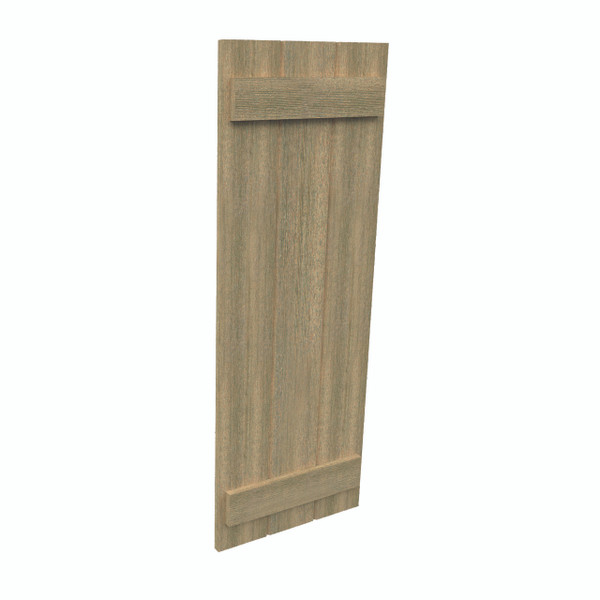 Fypon shutter___SH3PC18X49RS___SHUTTER 3 BOARD AND BATTEN18X49X1-1/2 ROUGH SAWN WOOD GRAIN