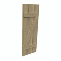 Fypon shutter___SH3PZ18X120RS___SHUTTER 3 PLANK Z-BATTEN18X120X1-1/2 ROUGH SAWN WOOD GRAIN