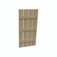 Fypon shutter___SH4P3B24X46RS___SHUTTER 4 PLANK 3 BATTEN24X46X1-1/2 ROUGH SAWN WOOD GRAIN