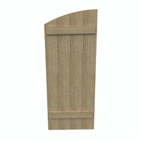 Fypon shutter___SH4PEHLR24X60RS___SP-SHUTTER 4 ELLIPTICAL TOP BOARD & BATTEN24X60X1-1/2ROUGH S