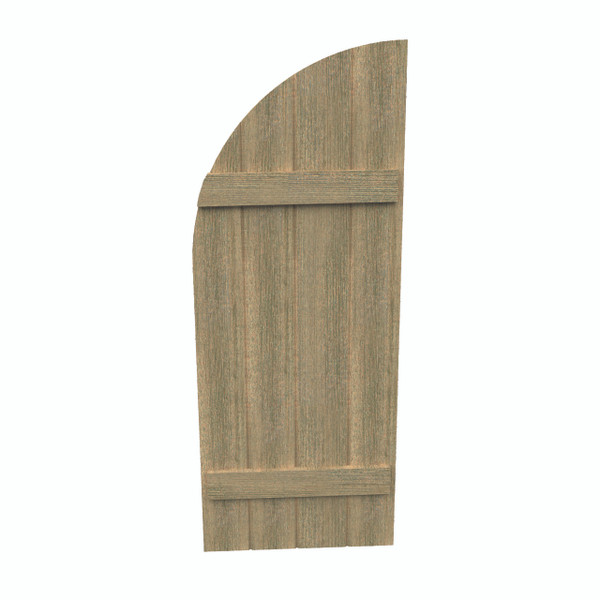 Fypon shutter___SH4PHLR24X107RS___SHUTTER 4 ARCH TOP BOARD AND BATTEN24X107X1-1/2 ROUGH SAWN W