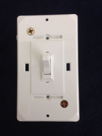 Mobile Home Self Contained Toggle Switch With Cover Plate (White) 