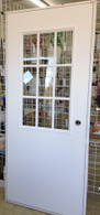 200 Series Elixir Outswing Door Cottage Window White/White Mill Finish Frame Size 32"X76" 