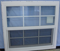 Kinro Series 9750 Vinyl Double Pane Single Hung Window (With Grids) 