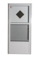 6000 Series Elixir House Type Combination Door 10x10 Diamond Window Standard Storm Size 36"X76"