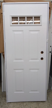door panel window steel entry kinro outswing 34x76 x76