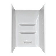 32"X32"X69" Fiberglass Shower Surround Wall Elite - White
