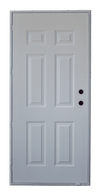 200 Series Cordell Outswing Steel Door Size 34"X76" 6 Panel Style