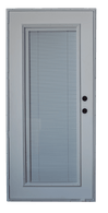 200 Series Cordell Outswing Steel Door Size 36"X76" 64" Full Internal Mini Blind 