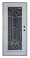 200 Series Cordell Outswing Steel Door Size 36"X76" 64" Full Decorative Glass