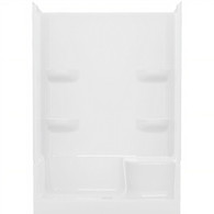 27"X54" Fiberglass Shower Kit Includes Shower Pan & Surround Wall NEW SEATED BASE! Right or Left Seat