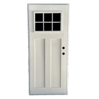 200 Series Cordell Outswing Fiberglass Door Size 34"X76" 2 Panel with 6 Lite Window 