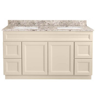 60"W - 2 Door, 4 Drawer