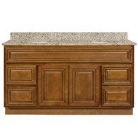 Charleston Coffee Glaze Vanity (Sizes From 24"Wide to  72"Wide Available)