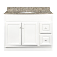 Glossy White Vanity (Sizes From 24"Wide to  72"Wide Available)