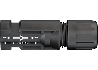 Multi-Contact MC4 Connector w//Boot for 10//12 AWG 6-9mm PV-Wire Male -