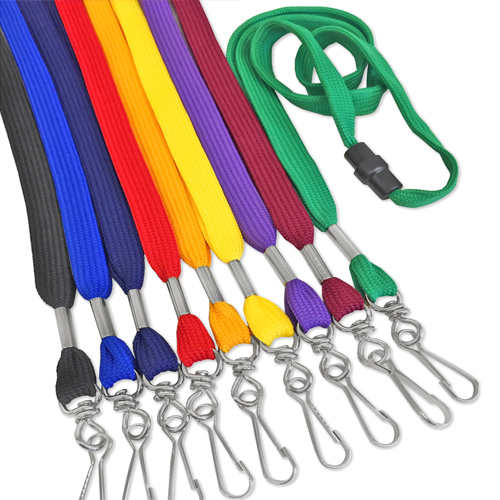 Saerryor 8 Cordini Sicurezza A Strappo Con Moschettone - Arcobaleno - Portabadge E Chiavi