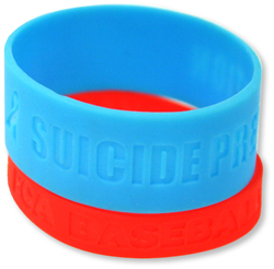 PW-602 Debossed Silicone Wristbands