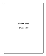 Letter size Laminating Pouch 10 MIL (Box of 100 pcs)