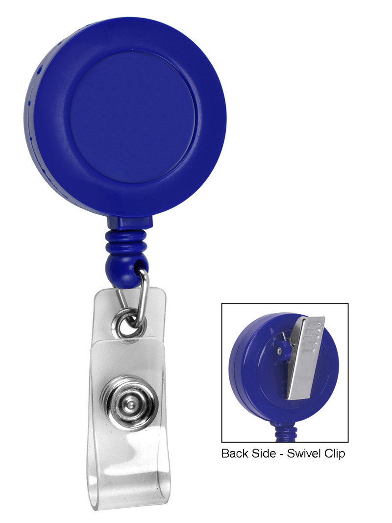 Metal Badge Reel with Belt Clip, Retractable Keyring Holder, Yoyo