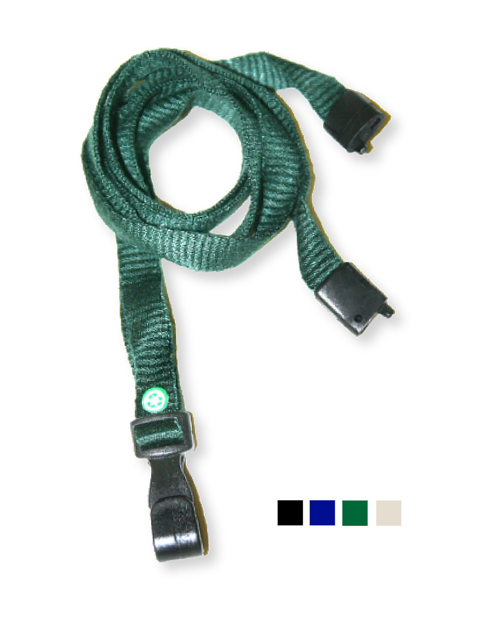 Bamboo Lanyards with Plastic Hook and Safety Breakaway