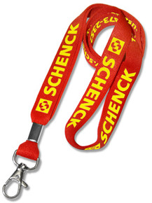 Knitted Polyester Screen-Printed Lanyard -5/8" wide